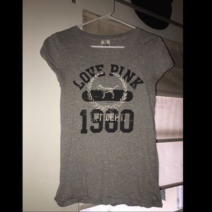 VS PINK grey T-shirt
